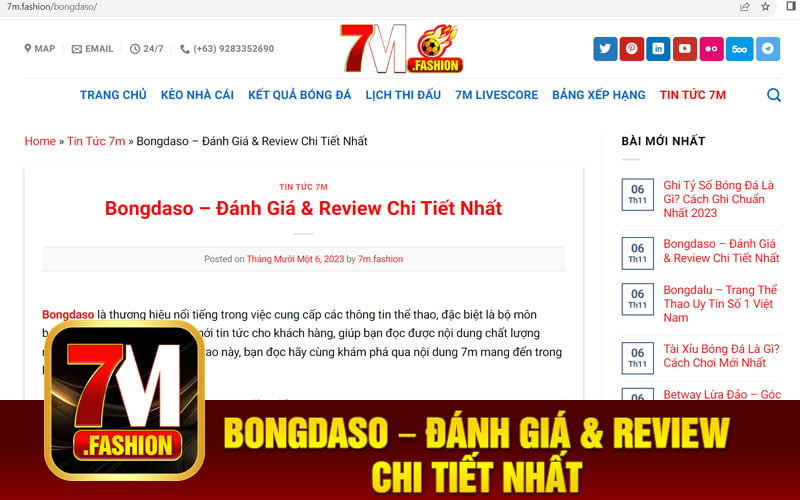 Bongdaso – Đánh Giá & Review Chi Tiết Nhất