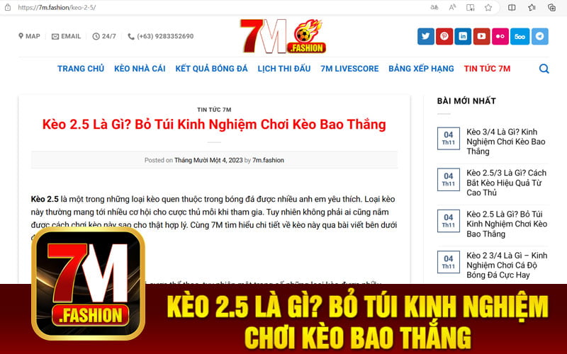 Kèo 2.5 Là Gì? Bỏ Túi Kinh Nghiệm Chơi Kèo Bao Thắng