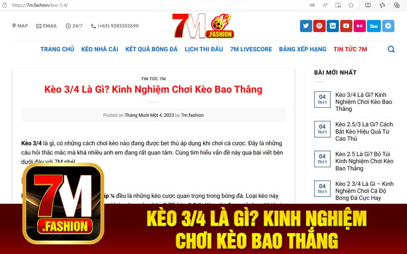 Kèo 3/4 Là Gì? Kinh Nghiệm Chơi Kèo Bao Thắng