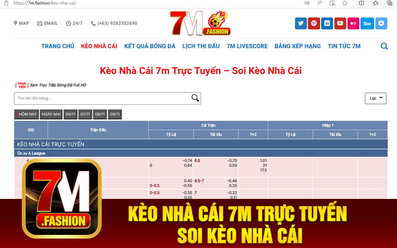 Kèo Nhà Cái 7m Trực Tuyến – Soi Kèo Nhà Cái