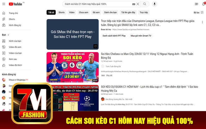 Cách soi kèo C1 hôm nay hiệu quả 100%
