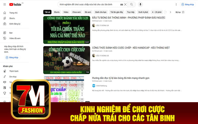 Kinh nghiệm để chơi cược chấp nửa trái cho các tân binh