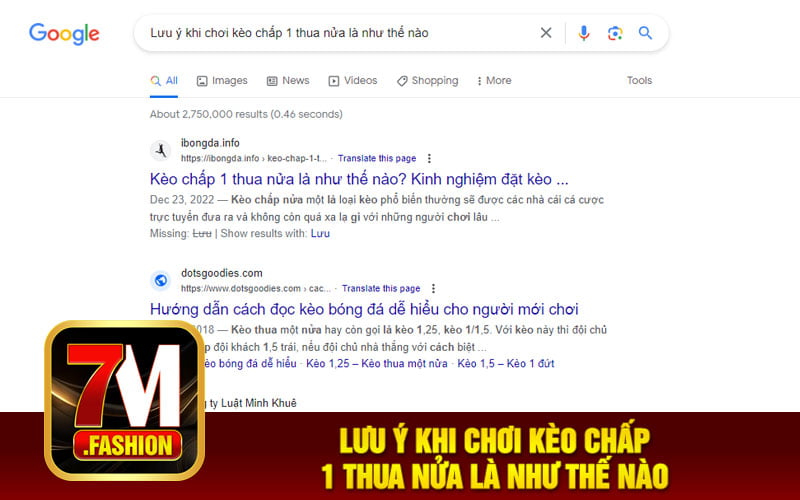 Lưu ý khi chơi kèo chấp 1 thua nửa là như thế nào